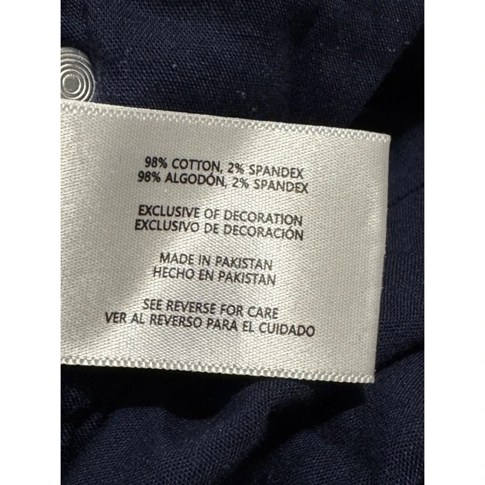 Banana Republic Pants Men's 32x34 Navy Cotton Stretch Slim 5-Pocket